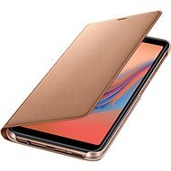 Samsung Galaxy A7 2018 Flip Wallet Cover Gold - Handyhülle