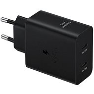 Samsung Dual Charger with USB-C port (50W) black - Wall Charger