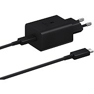 Samsung Travel Charger 15W + USB-C/USB-C Data Cable Black (Bulk) - Wall Charger