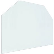 SHUMEE Glass plate under the stove hexagonal, 80 × 60 cm - Glass Hearth Plate