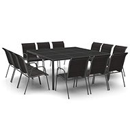 13-piece garden dining set steel, 3073488 - Garden Furniture