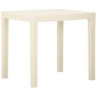 Zahradní stůl bílý 79 × 65 × 72 cm plast, 315842 - Zahradní stůl