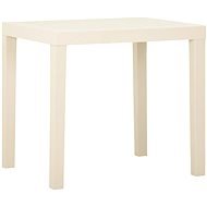 Záhradný stôl biely 79 × 65 × 72 cm plast, 315844 - Záhradný stôl