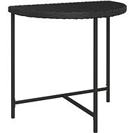 Záhradný stôl čierny 80 × 50 × 75 cm polyratan, 316654 - Záhradný stôl
