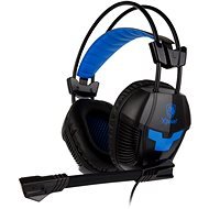 Sades Xpower Plus fekete/kék - Gamer fejhallgató