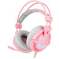 Sades A6 7.1, Pink - Gaming Headphones