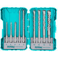 Total Vrtáky sada 9 ks, SDS Plus, industrial - SDS-plus Drill Bit Set