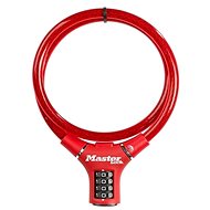 MasterLock 8229EURDPRORED Steel Combination Cable for Bike - 0.9m - Bike Lock