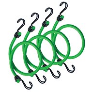 MasterLock 3106EURDAT Set of 4 Clamping Rubbers with Hooks - 80cm - Tie Down Strap