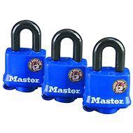 MasterLock 312EURTRI - Set of 3 Weather-Resistant Padlocks - Padlock