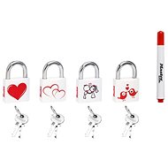MasterLock 3430EURDLOV-CLP Solid Metal Padlock (1 pack / 6 pcs) - Padlock