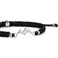 Sailbrace Braided Bracelet Silver Mountain - Bracelet