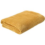 HOMLA Noah Rice grain blanket 150 × 200 cm mustard - Blanket