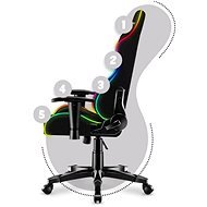 Huzaro Detská Herná stolička HZ-Ranger 6.0, RGB mesh, čierna - Herná stolička