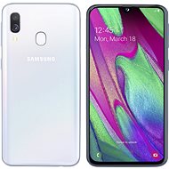 Samsung Galaxy A40 Dual SIM white - Mobile Phone