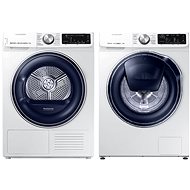 SAMSUNG WW80M644OPW / ZE + SAMSUNG DV90N62632W / ZE - Washer Dryer Set