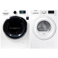 SAMSUNG WW80K6414QW AddWash + SAMSUNG DV80M50101W/LE - Set pračka a sušička