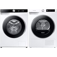 SAMSUNG EcoBubble WW11DG6B85LKU4 + SAMSUNG DV90T6240LE/S7 - Washer Dryer Set