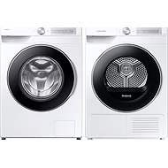 SAMSUNG DV90T6240LH/S7 + SAMSUNG EcoBubble WW90DG6U85LHU4 - Washer Dryer Set