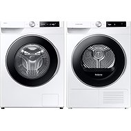 SAMSUNG EcoBubble WW11DG6B25LEU4 + SAMSUNG DV90T6240LE/S7 - Washer Dryer Set