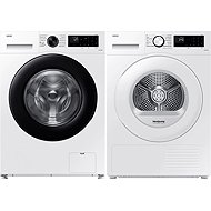 SAMSUNG WW80CGC04DAELE + SAMSUNG DV90DG52A0TELE - Washer Dryer Set