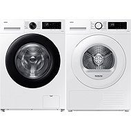 SAMSUNG WW11DG5B25AELE + SAMSUNG DV90DG52A0TELE - Washer Dryer Set