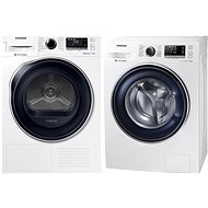 SAMSUNG WW80J5446FW / ZE + SAMSUNG DV90M6200CW / LE - Washer Dryer Set