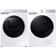 SAMSUNG WW90T986ASH/S7 + SAMSUNG DV90T7240BH/S7 - Washer Dryer Set