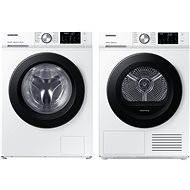 SAMSUNG WW11BBA046AWLE + SAMSUNG DV90BBA245AWLE - Washer Dryer Set