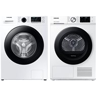 SAMSUNGWW11BGA046AELE + SAMSUNG DV90BBA245AWLE - Washer Dryer Set
