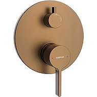 SAPHO Iconic concealed shower mixer, 2 outlets, matt copper AF042PG - Tap