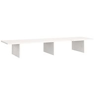 SHUMEE Monitor stand white 100 × 27 × 15 cm solid pine wood - Stand