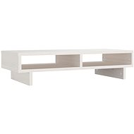SHUMEE Monitor stand white 60 × 27 × 14 cm solid pine wood - Stand