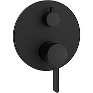 SAPHO ICONIC concealed shower mixer, 2 outlets, mat black AF042B - Tap
