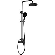 AQUALINE LOTTA shower column with lever mixer, mat black LT690B - Shower Set