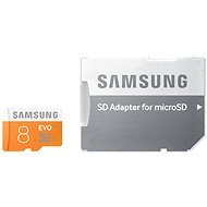 Samsung Micro 8GB SDHC Class 10 EVO + SD Adapter - Memory Card