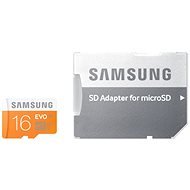 Samsung micro SDHC 16GB Class 10 EVO + SD adapter - Memóriakártya
