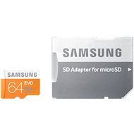 Samsung MicroSDXC 64 GB Class 10 EVO UHS-I + SD adaptér - Pamäťová karta