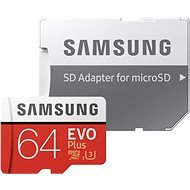 Samsung microSDXC 64 GB EVO Plus Class 10 UHS-I + SD adaptér - Pamäťová karta