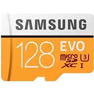 Samsung MicroSDXC 128GB EVO UHS-I U3 + SD Adapter - Memory Card