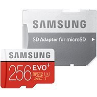 Samsung MicroSDXC 256 GB EVO Plus UHS-I U3 + SD adapter - Memóriakártya
