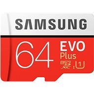Samsung MicroSDXC 64GB EVO Plus + SD adapter - Memóriakártya