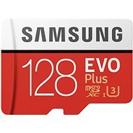 Samsung MicroSDXC 128GB EVO Plus UHS-I U3 + SD Adapter - Memory Card