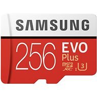 Samsung MicroSDXC 256GB EVO Plus UHS-I U3 + SD adapter - Memóriakártya