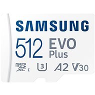 Samsung MicroSDXC 512GB EVO Plus + SD adapter - Memóriakártya
