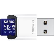 Samsung MicroSDXC 512GB PRO Plus + USB-adapter - Memóriakártya