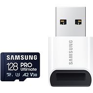 Samsung MicroSDXC 128 GB PRO Ultimate + USB adapter (2023) - Memóriakártya