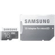 Samsung Micro SDHC 16GB Class 10 UHS-PRO 3 + SD-Adapter - Speicherkarte