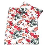 SASCO 2 piece bed linen - Red and white flowers - Bed Linen