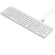 Satechi Aluminum Wired Keyboard for Mac – Silver – US - Klávesnica